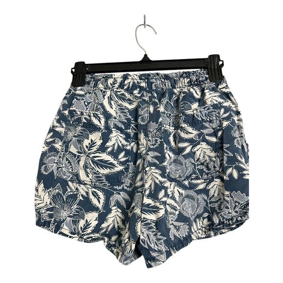 American Eagle Shorts Floral Mini XS Blue Mini Casual Preppy - Picture 3 of 4